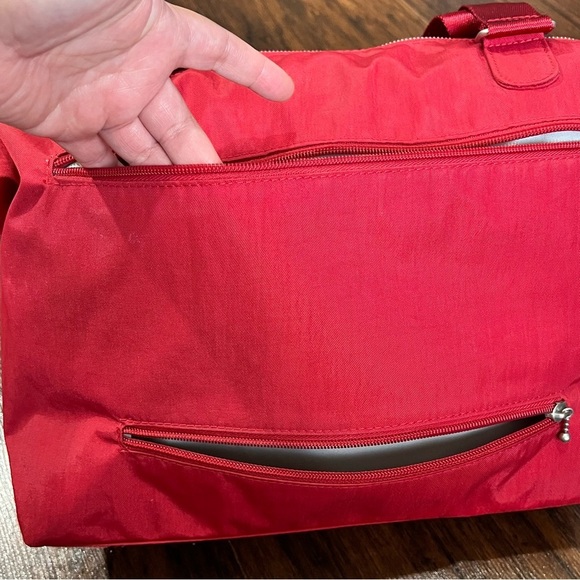 BAGGALLINI laptop travel bag. Red 12”x13” Nylon convertible with many pockets - Picture 14 of 16